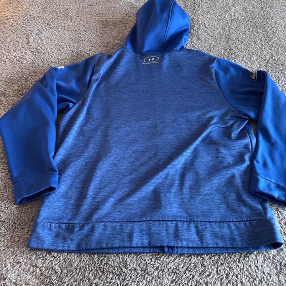 Under Armour Team Issued NFL New York Giants Combine Blue Full Zip Hoodie XXL - Picture 9 of 12